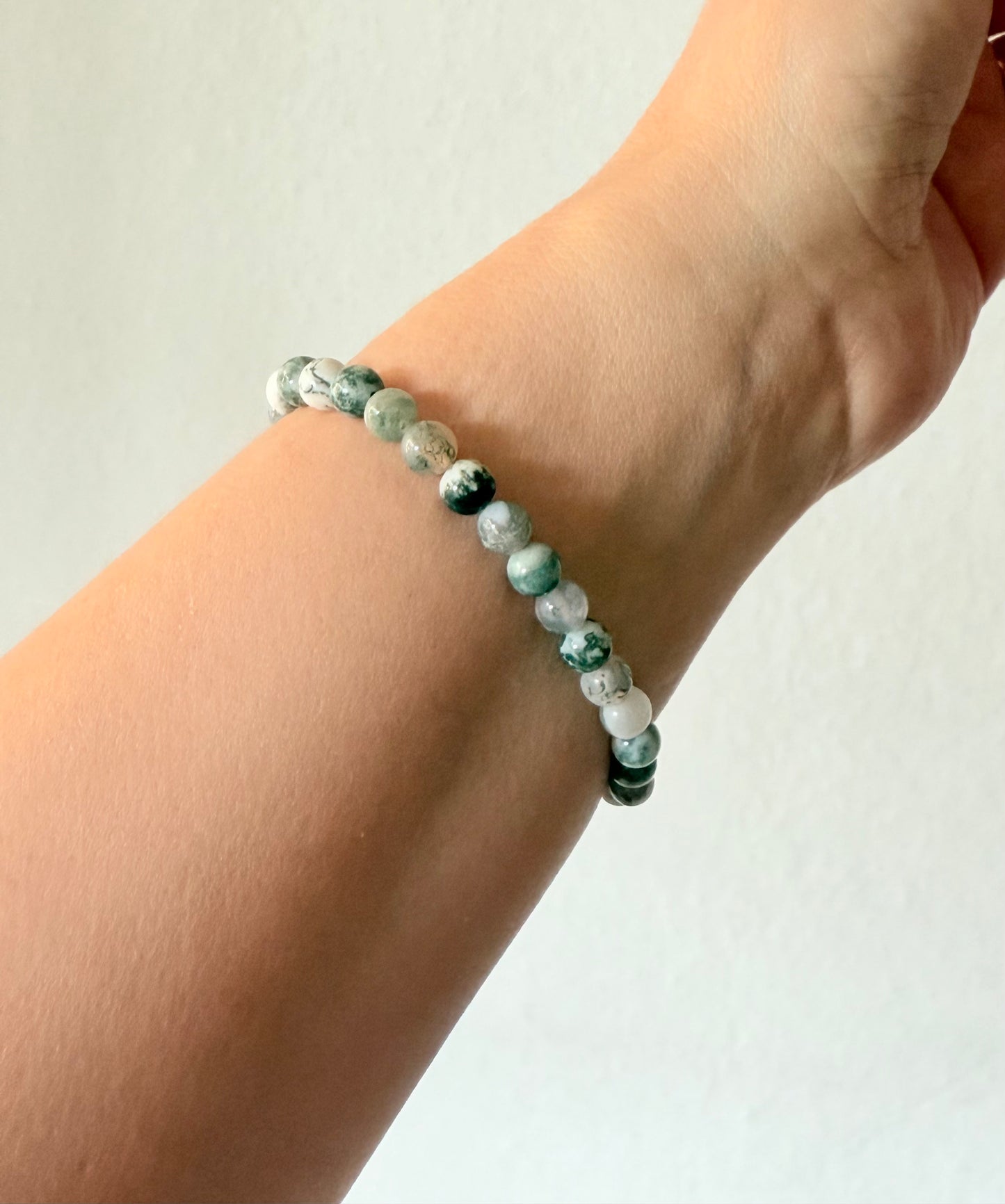 Armband Achat Grün
