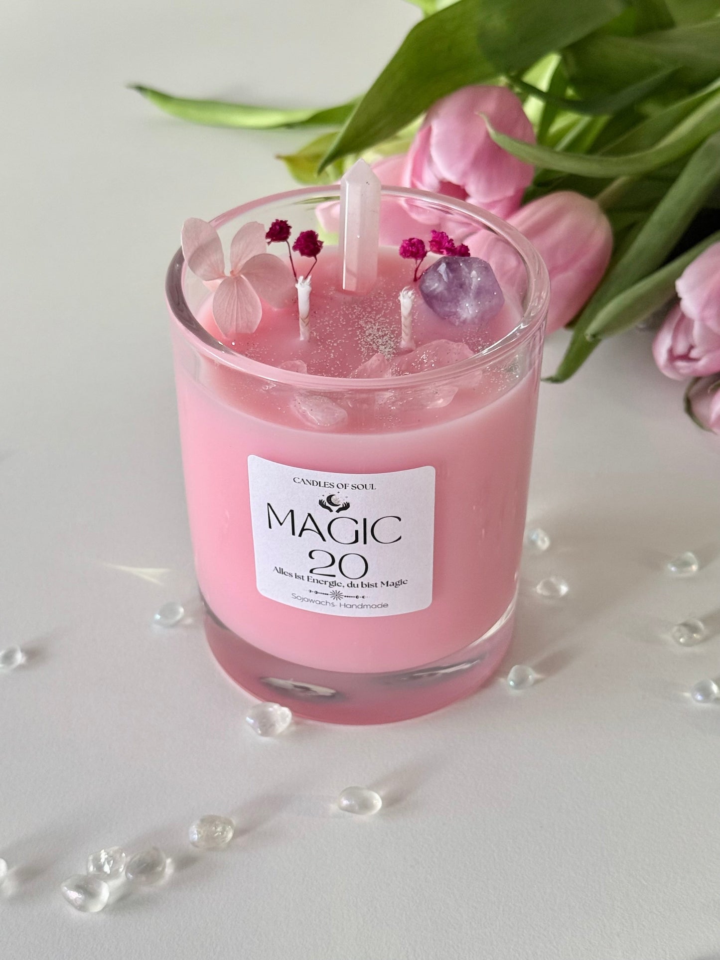 Duftkerze Rosa Geburtstag