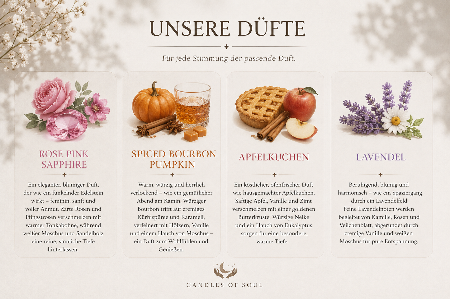 Manifest Your Dreams – Edelstein-Kerze mit Amethyst