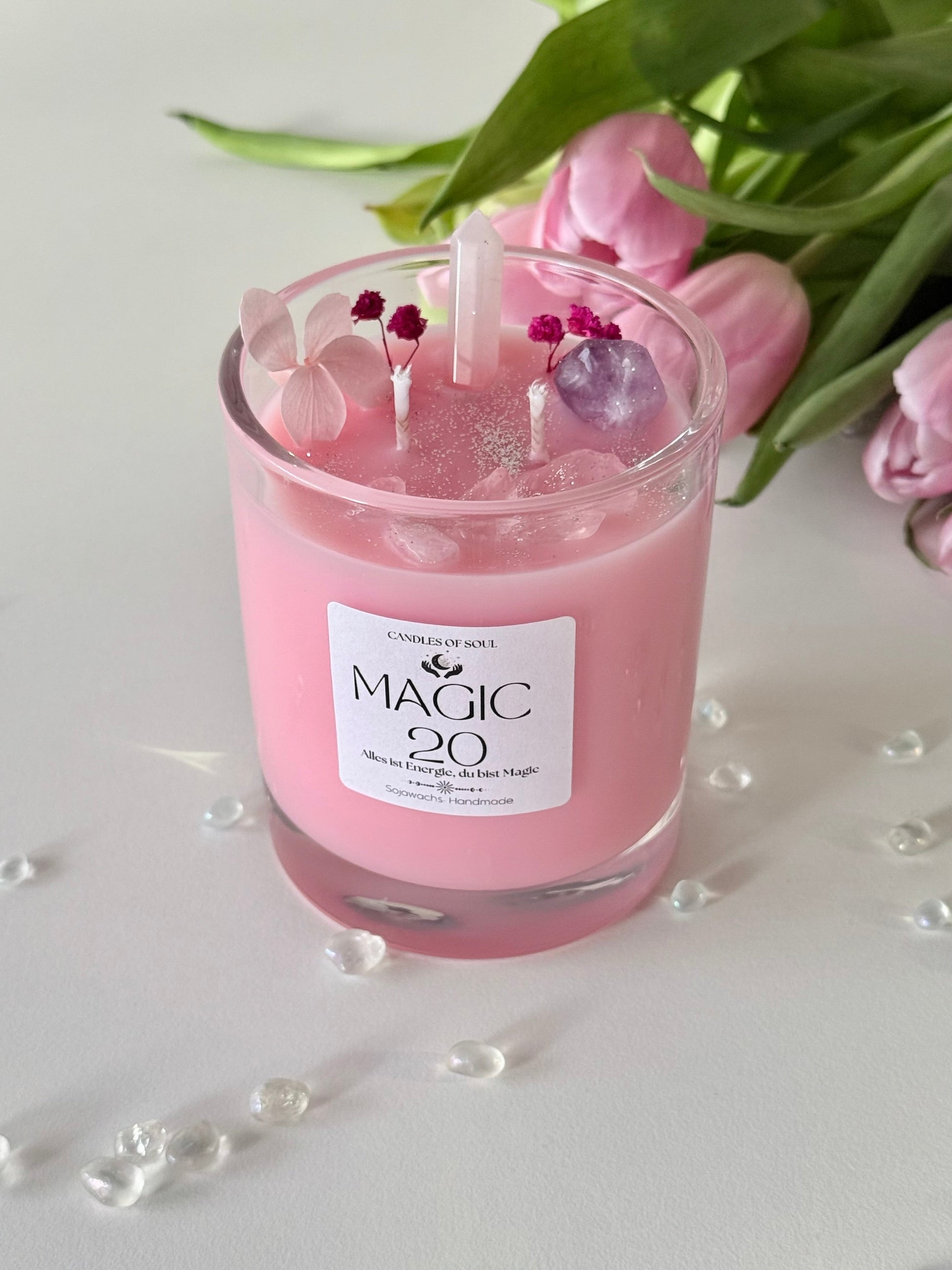 Duftkerze Rosa Geburtstag