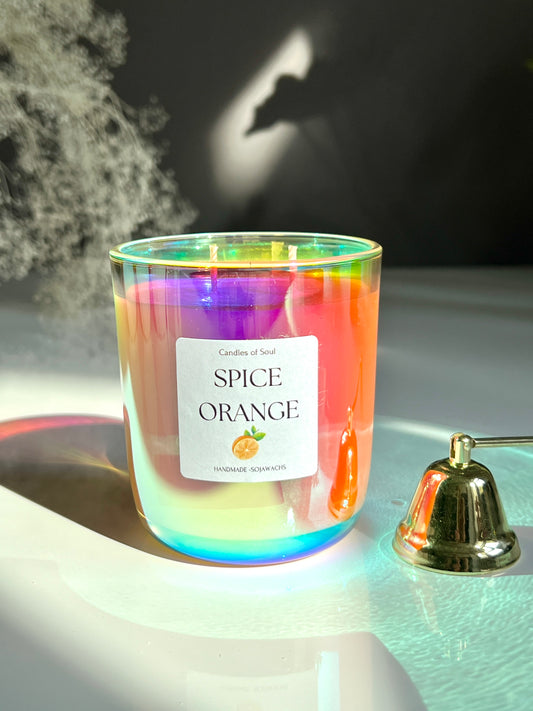 Duftkerze Spice Orange Duftkerze im Glas, Geburtstag Geschenk Idee, Weihnachtgeschenk 