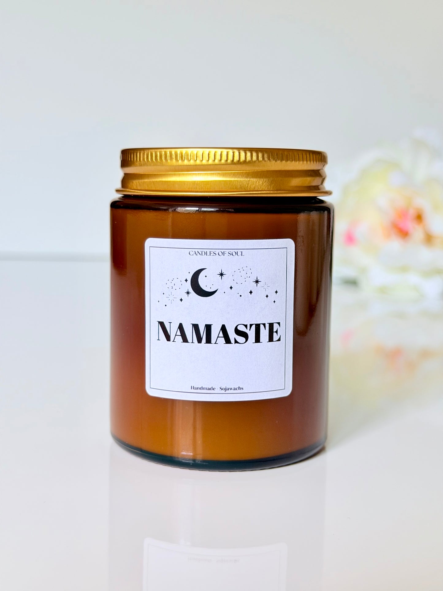 NAMASTE Duftkerze – Achtsamkeitskerze für Yoga & Meditation