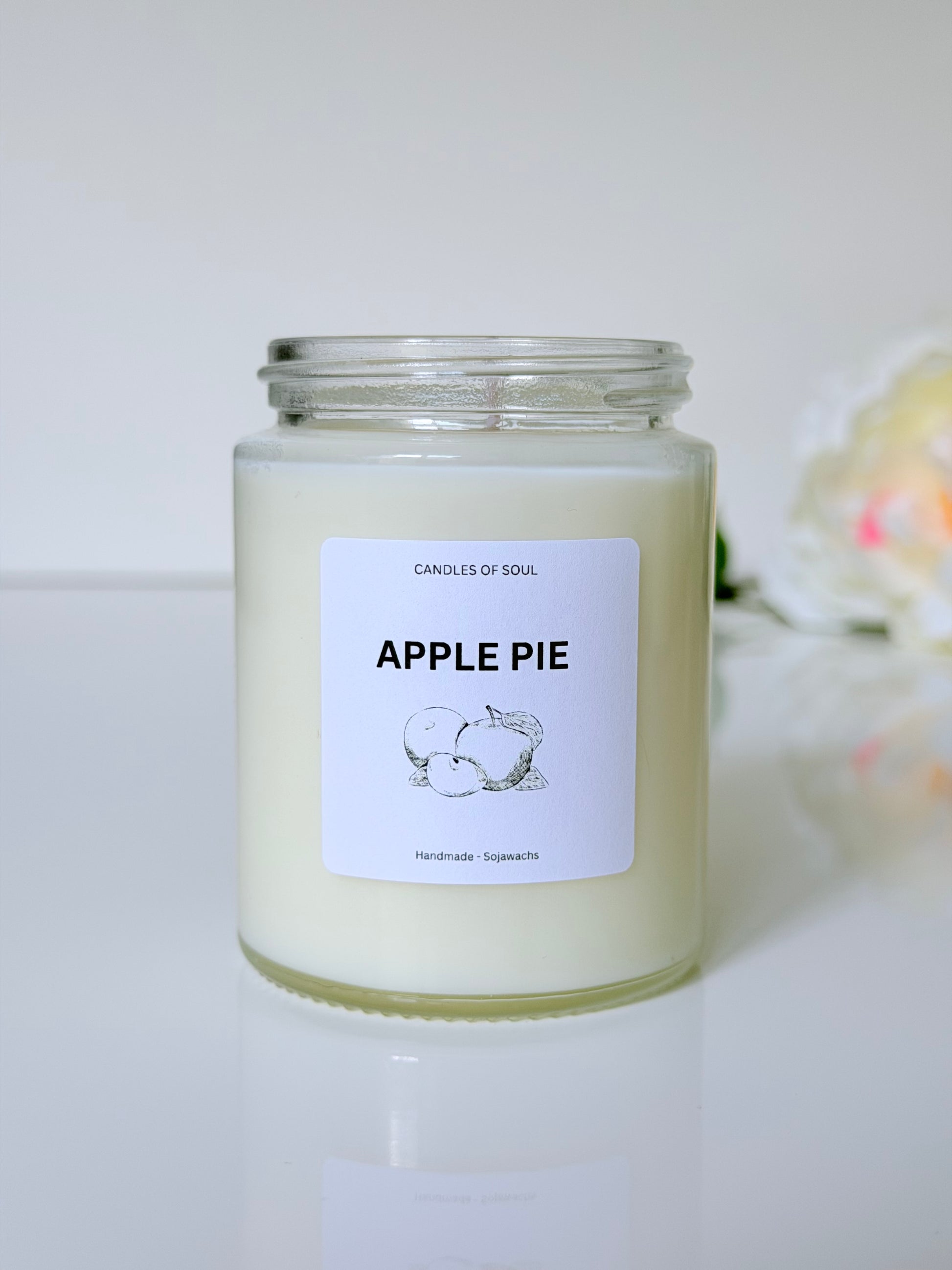 Handgemachte Apfelkuchen Kerze mit warmem Apple Pie Duft